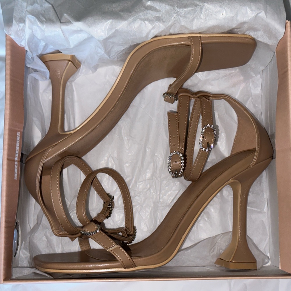 3 Inch Tan Heels From Size 7.5